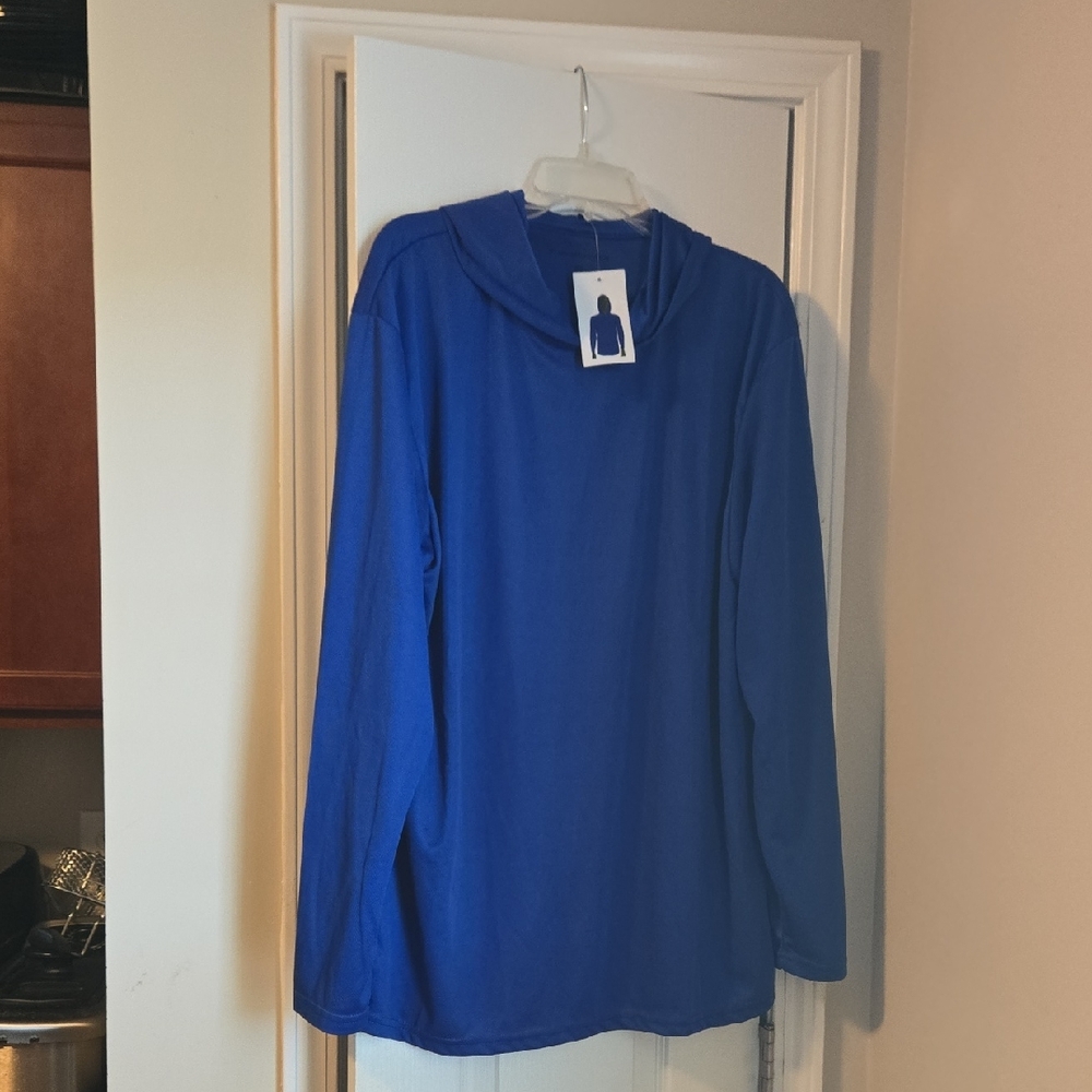 Classic Blue Hooded Top